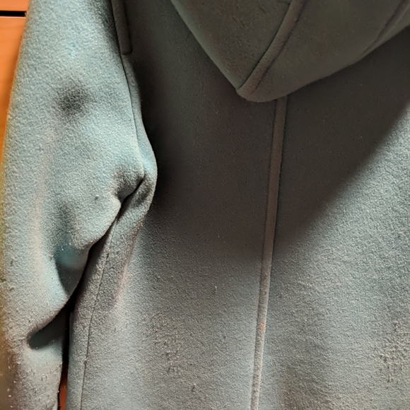 United Colors of Benetton Jacket Pea Coat Teal Wool Size Small Women's, Teen L - Picture 9 of 9